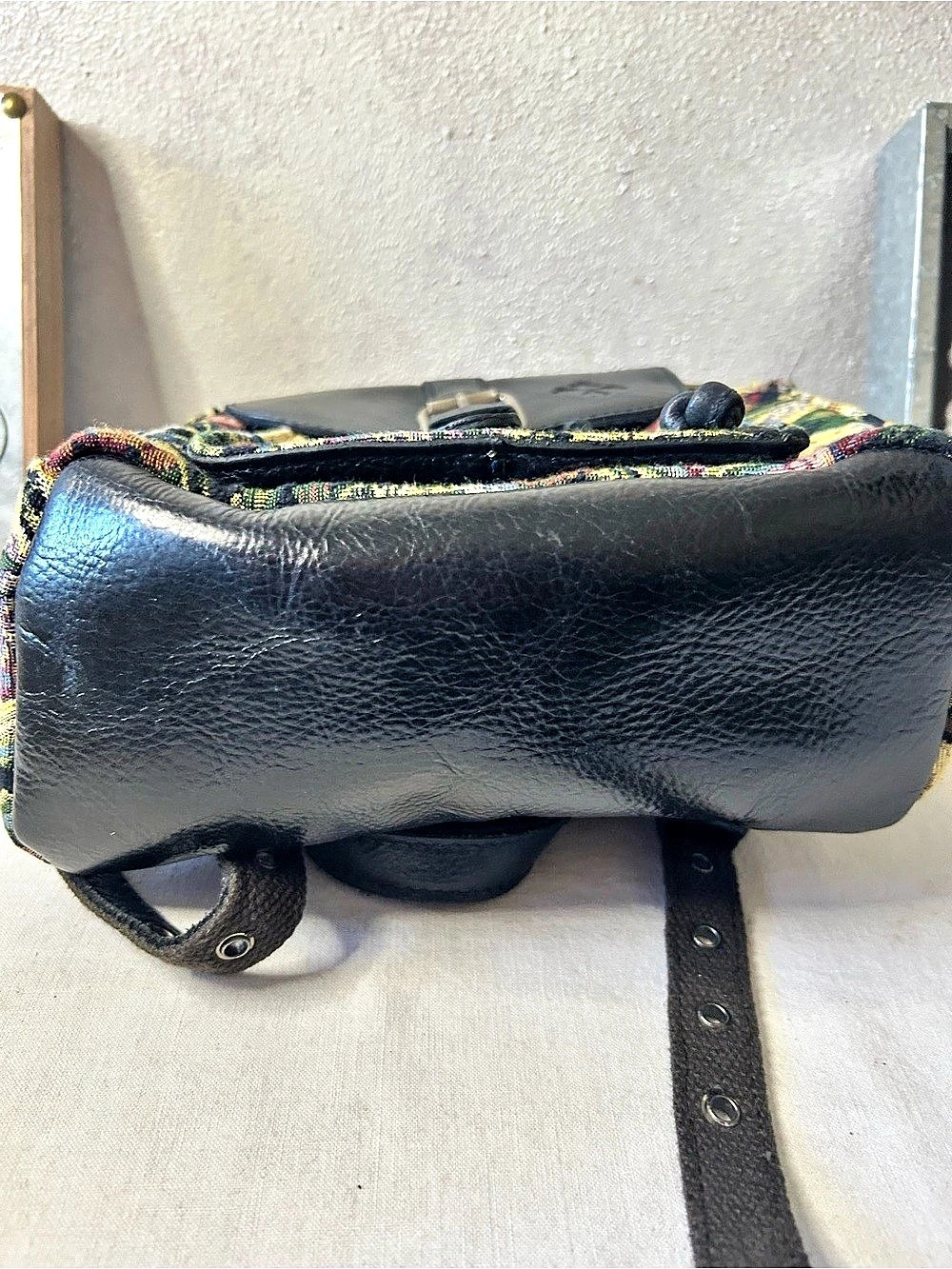 Patricia Nash Aberdeen Backpack Floral Tapestry in Black - Picture 7 of 8